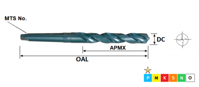 18.0mm HSS Standard Length MTS Drill DIN345